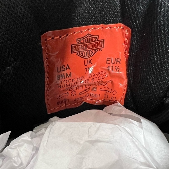 NWOT Harley Davidson Footwear Men’s Dalton Lace Motorcycle Boot - Picture 15 of 15